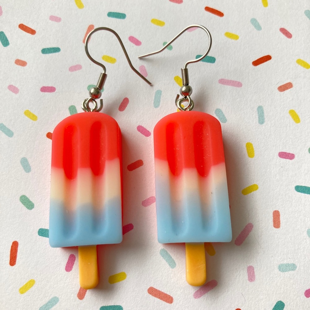Bomb Pop Popsicle Earrings